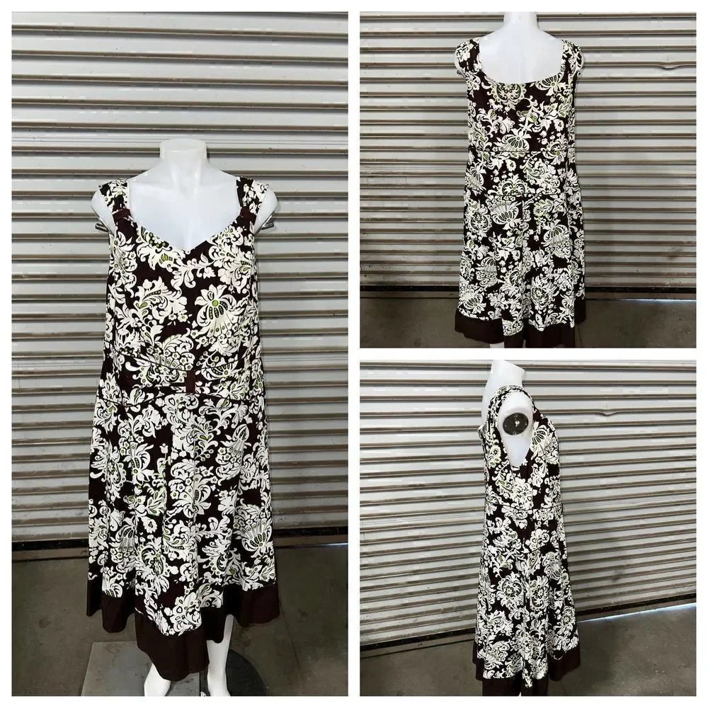 Enfocus Woman summer career beach cotton spandex blend dress